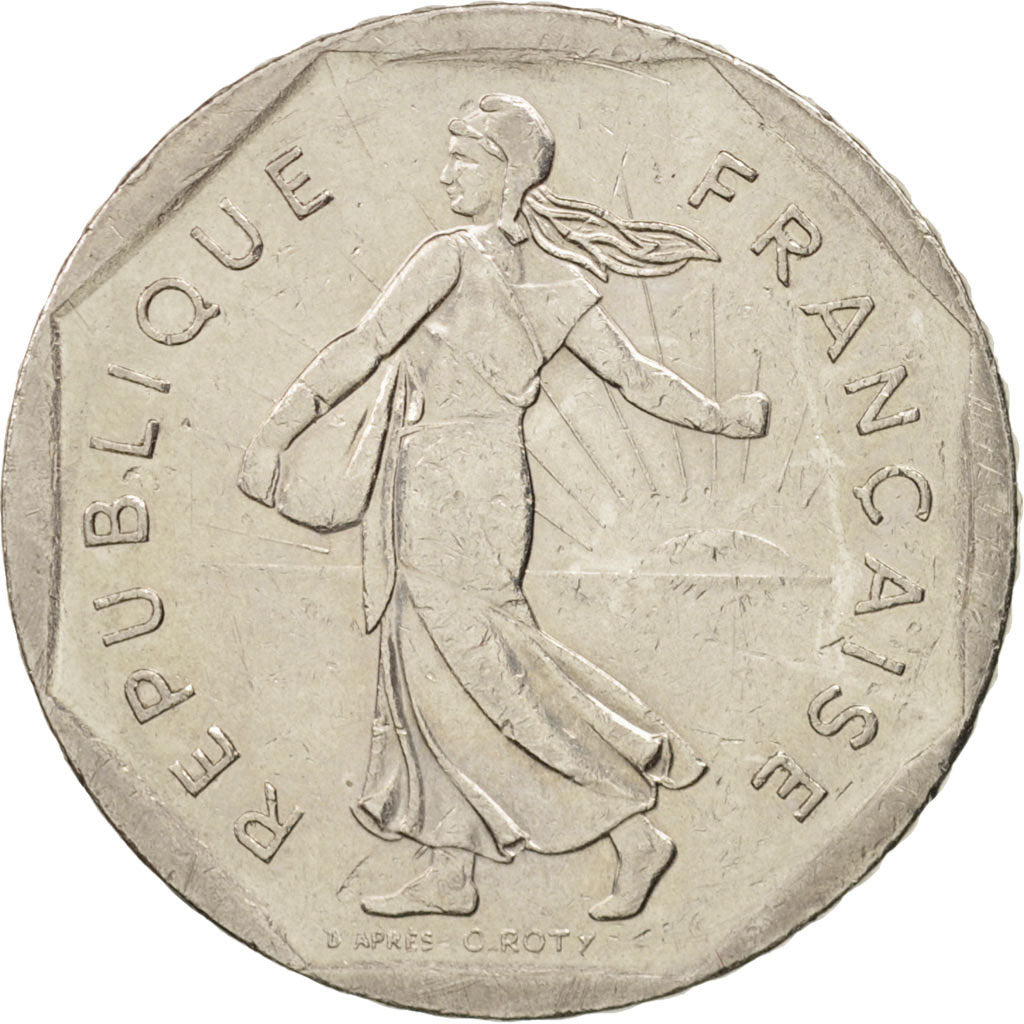Coin, France, Semeuse, 2 Francs, 1994, Paris, AU(55-58), Nickel, KM:942.1