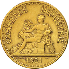 Coin, France, Chambre de commerce, 2 Francs, 1921, Paris, AU(50-53)