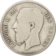 Coin, Belgium, Leopold II, Franc, 1869, VF(20-25), Silver, KM:28.1