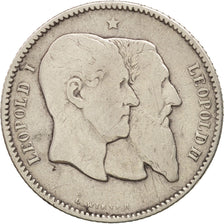 Coin, Belgium, Leopold II, Franc, 1880, VF(30-35), Silver, KM:38