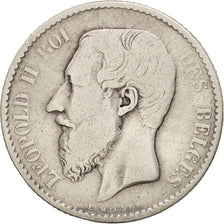 Coin, Belgium, Leopold II, Franc, 1886, VF(20-25), Silver, KM:28.1