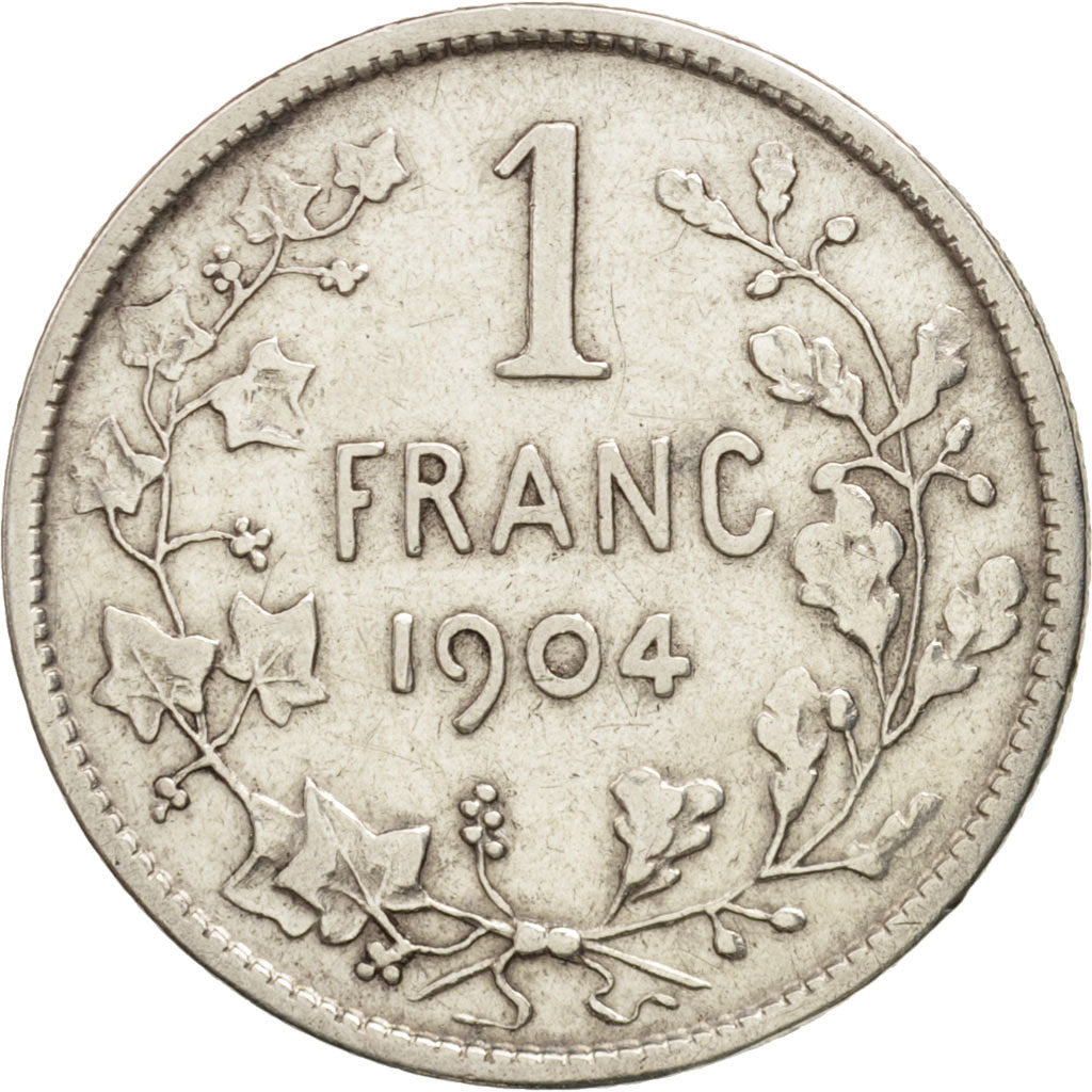 Belgium, Franc, 1904, VF(30-35), Silver, KM:56.1