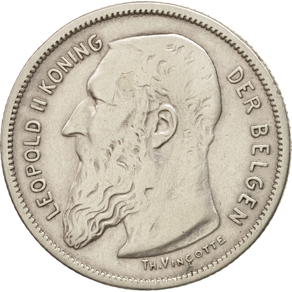 Belgium, 2 Francs, 2 Frank, 1904, EF(40-45), Silver, KM:59