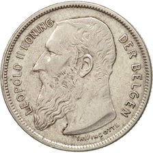 Coin, Belgium, 2 Francs, 2 Frank, 1909, AU(50-53), Silver, KM:59
