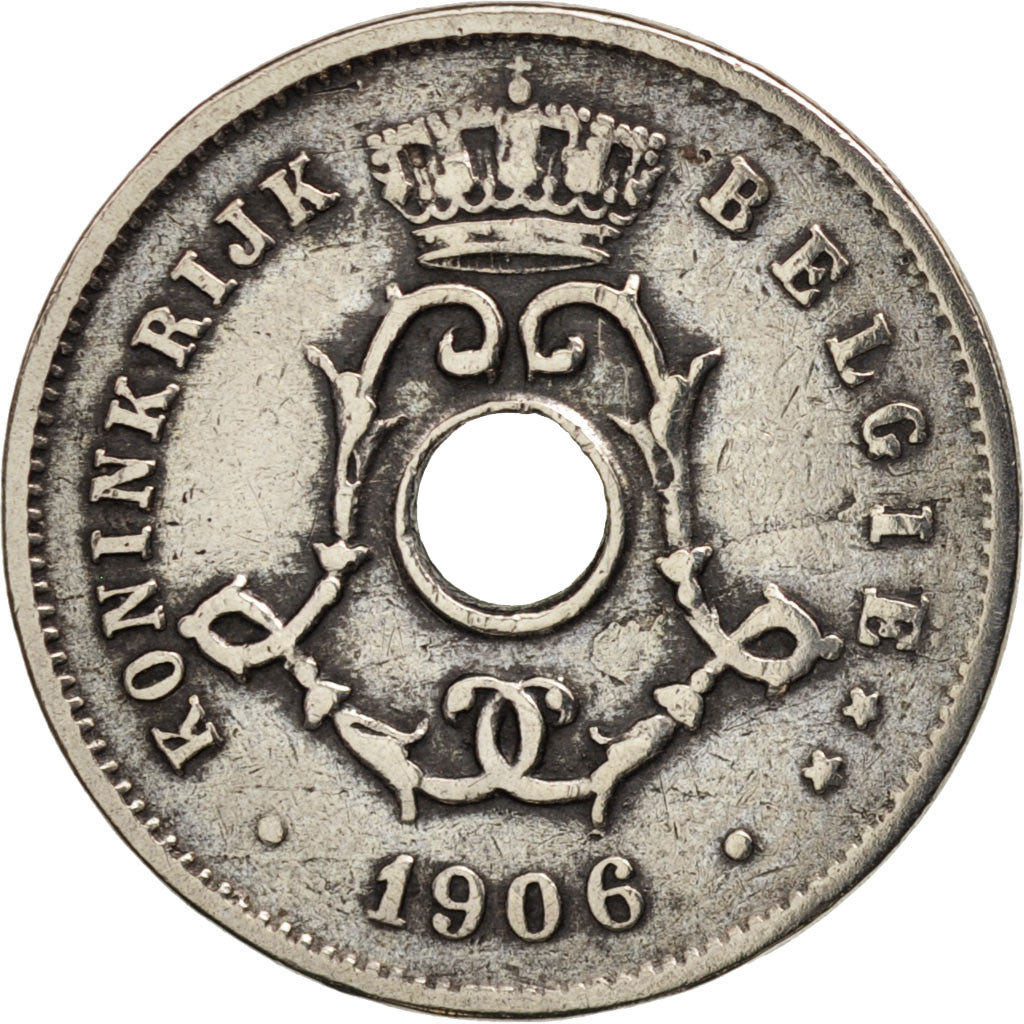 Moneta, Belgio, 5 Centimes, 1906, BB, Rame-nichel, KM:55