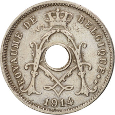 Belgium, 5 Centimes, 1914, EF(40-45), Copper-nickel, KM:66