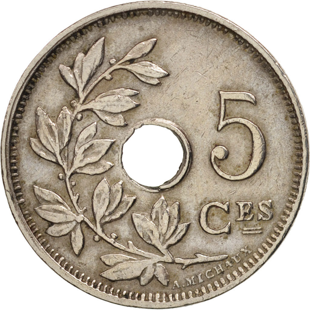 Belgium, 5 Centimes, 1926, AU(50-53), Copper-nickel, KM:66