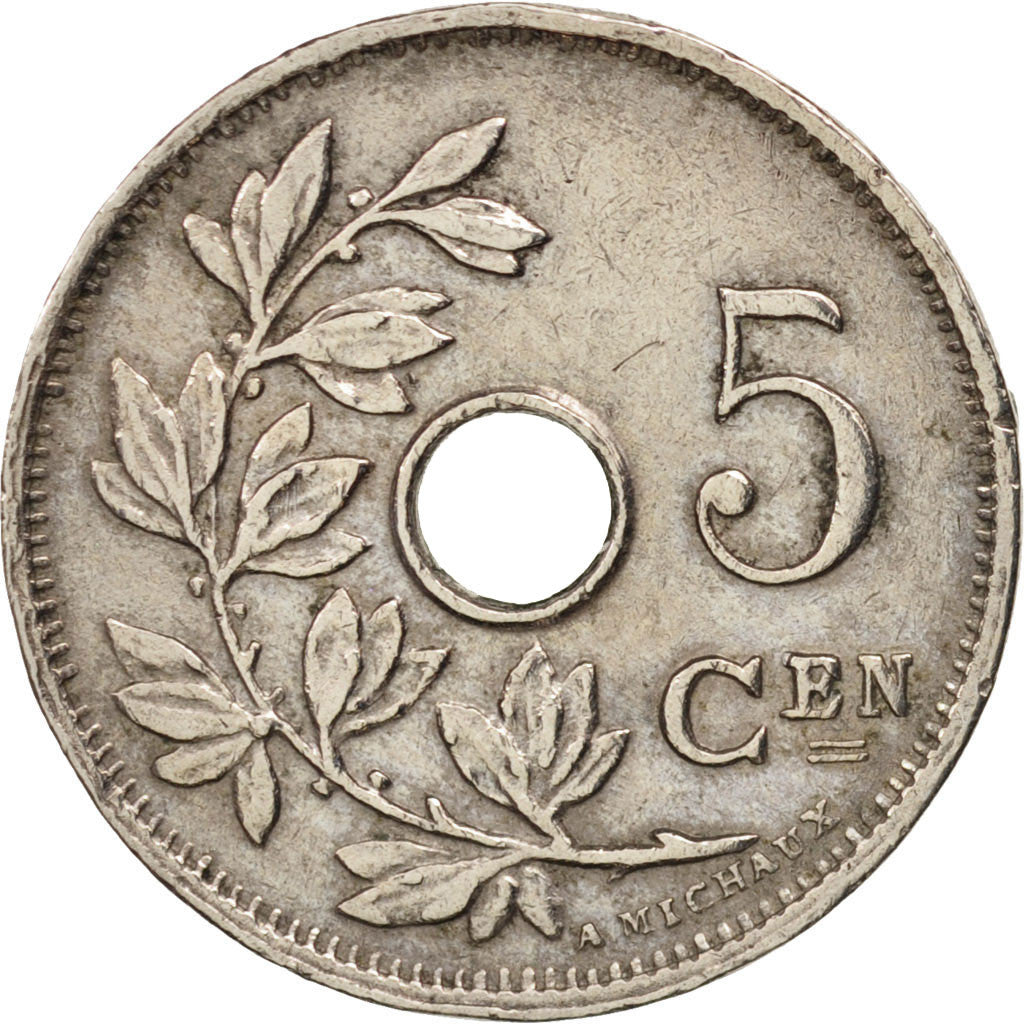 Coin, Belgium, 5 Centimes, 1928, EF(40-45), Copper-nickel, KM:67