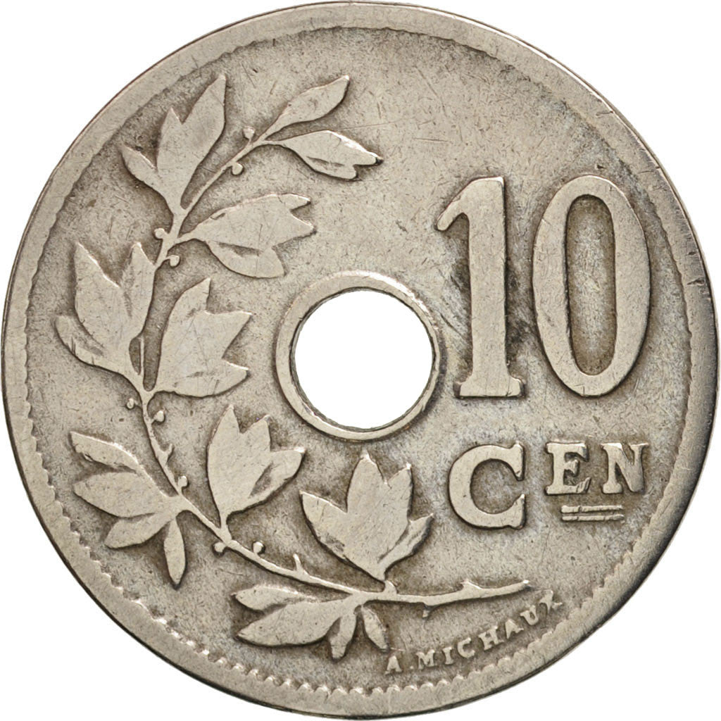 Münze, Belgien, 10 Centimes, 1904, S+, Copper-nickel, KM:53
