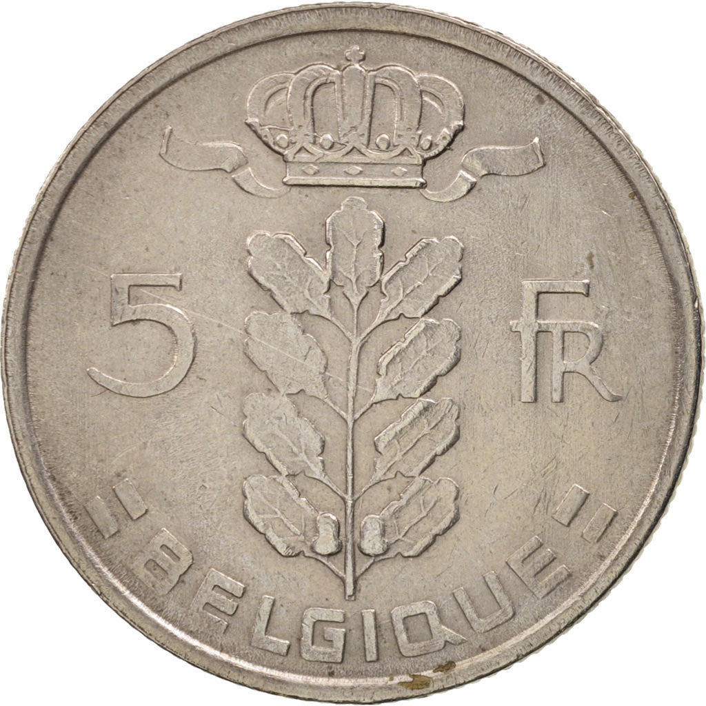 Coin, Belgium, 5 Francs, 5 Frank, 1972, AU(50-53), Copper-nickel, KM:134.1
