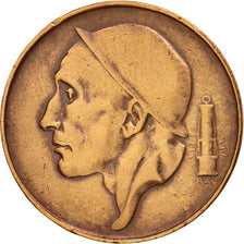 Belgium, 50 Centimes, 1953, AU(50-53), Bronze, KM:144