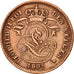 Belgium, Leopold II, 2 Centimes, 1905, EF(40-45), Copper, KM:35.1