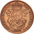 Moneda, Bélgica, 2 Centimes, 1909, MBC+, Cobre, KM:36
