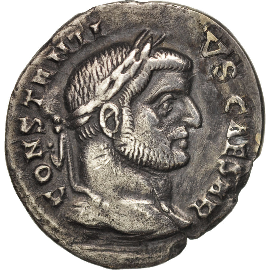 Constantius I, Argenteus, 295-297, Rome, AU(50-53), Silver, RIC:42a
