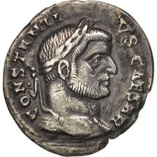 Constantius I, Argenteus, 295-297, Rome, AU(50-53), Silver, RIC:42a