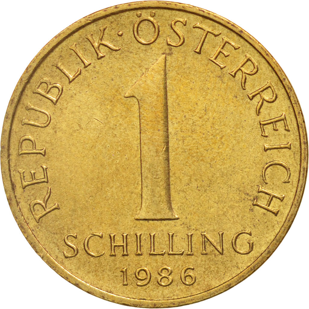 Coin, Austria, Schilling, 1986, AU(55-58), Aluminum-Bronze, KM:2886