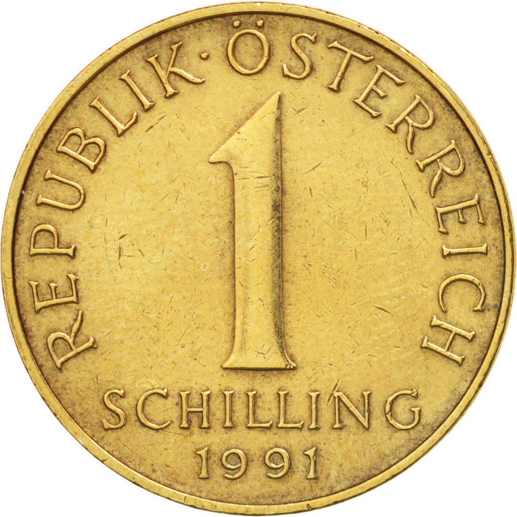 Coin, Austria, Schilling, 1991, EF(40-45), Aluminum-Bronze, KM:2886