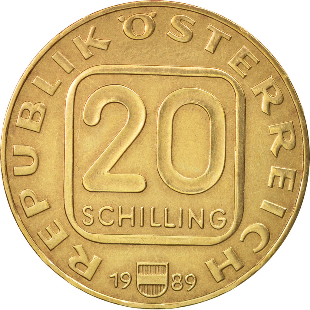 Autriche, 20 Schilling, 1989, SUP, Copper-Aluminum-Nickel, KM:2988.1