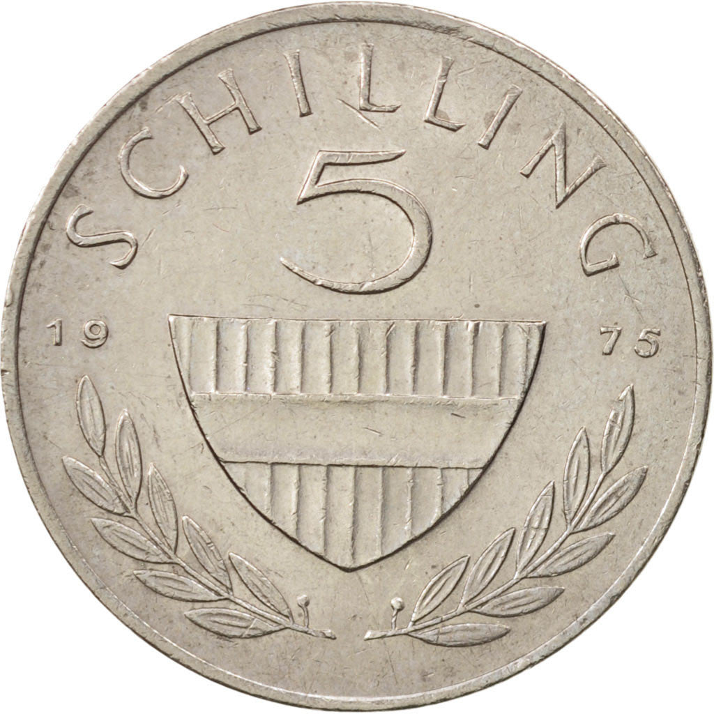 Coin, Austria, 5 Schilling, 1975, AU(50-53), Copper-nickel, KM:2889a