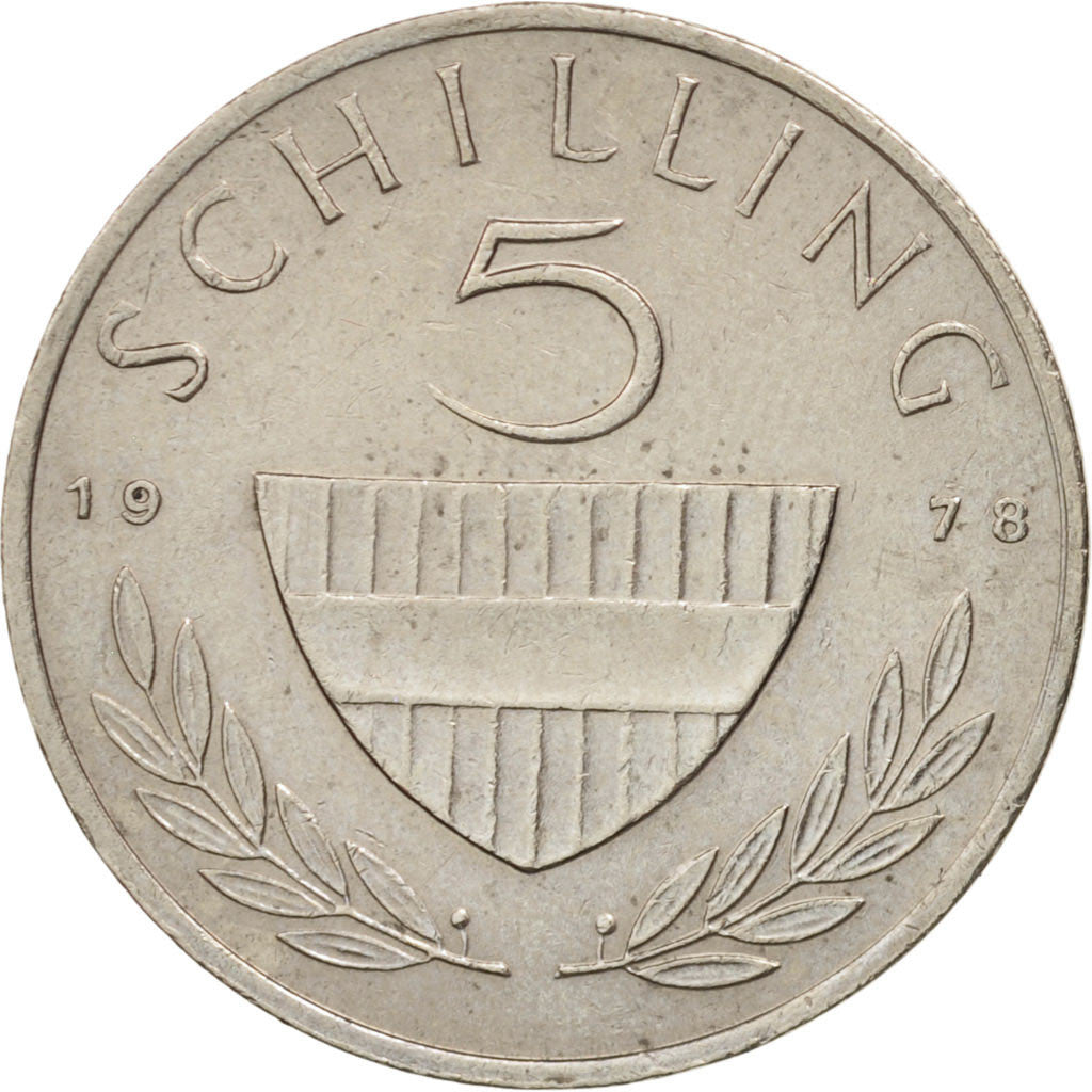 Coin, Austria, 5 Schilling, 1978, AU(50-53), Copper-nickel, KM:2889a