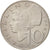 Moneda, Austria, 10 Groschen, 1974, Vienna, MBC+, Aluminio, KM:2878