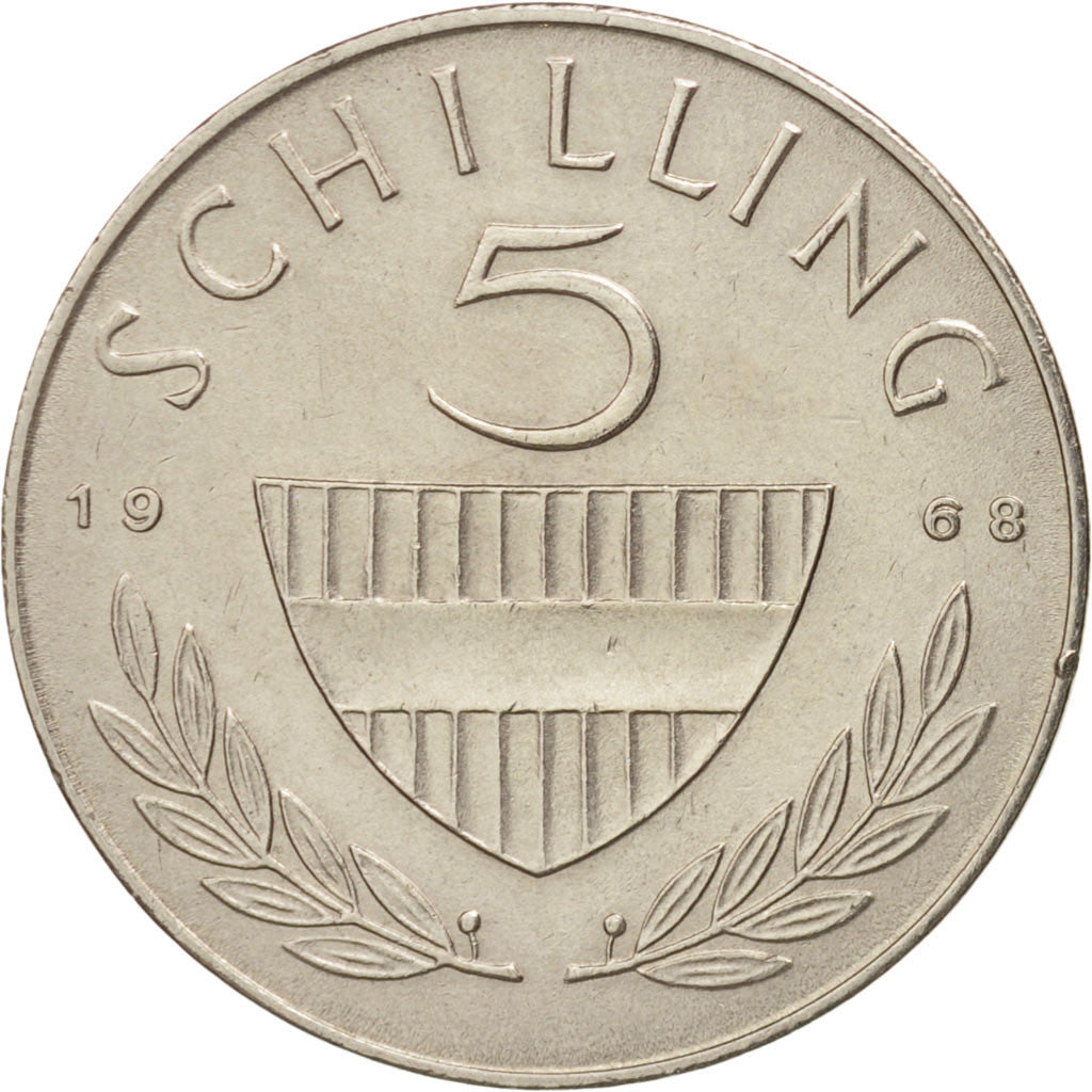Austria, 5 Schilling, 1968, AU(55-58), Copper-nickel, KM:2889a