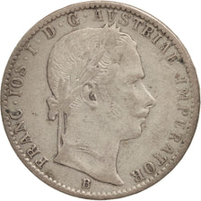 Austria, Franz Joseph I, 1/4 Florin, 1859, EF(40-45), Silver, KM:2214