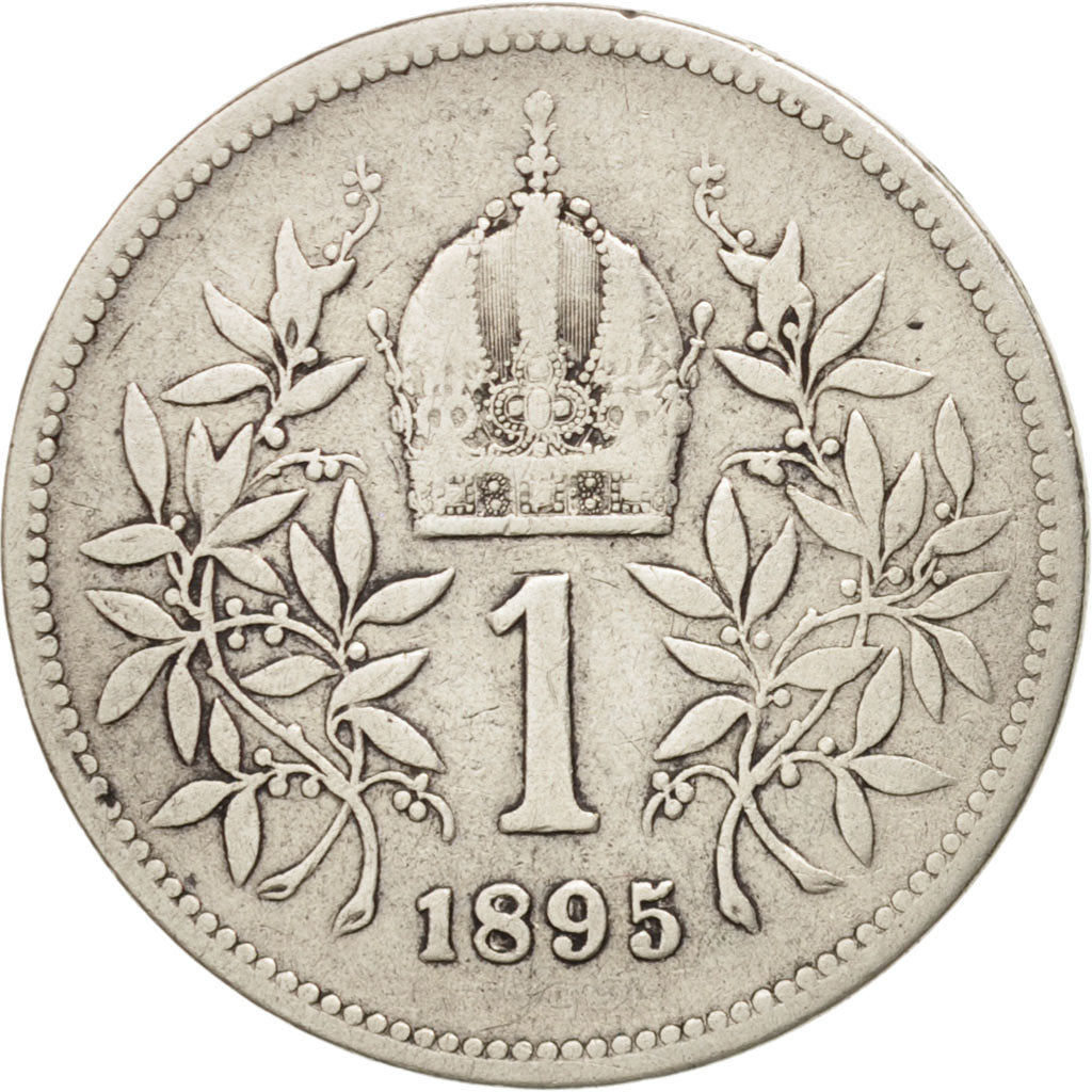 Coin, Austria, Franz Joseph I, Corona, 1895, VF(30-35), Silver, KM:2804