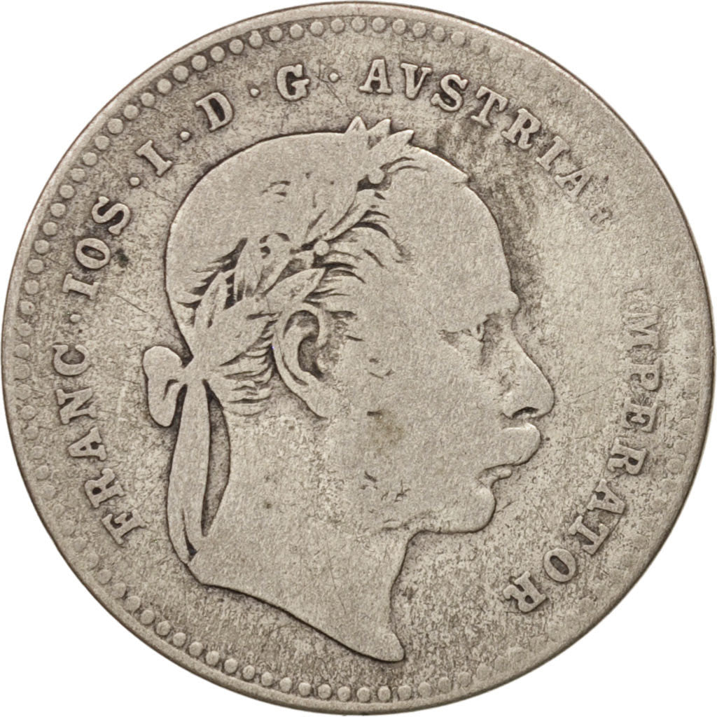Autriche, Franz Joseph I, 20 Kreuzer, 1870, TB+, Argent, KM:2212