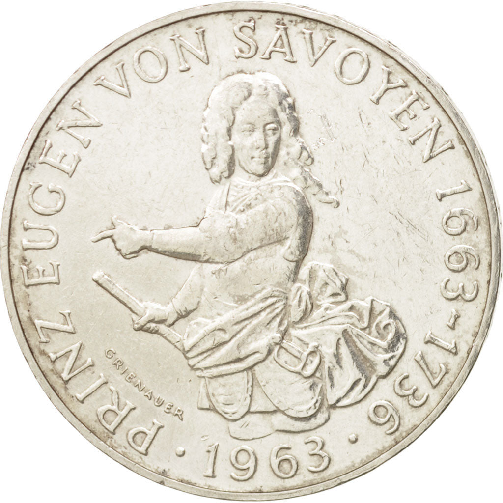 Austria, 25 Schilling, 1963, BB, Argento, KM:2893
