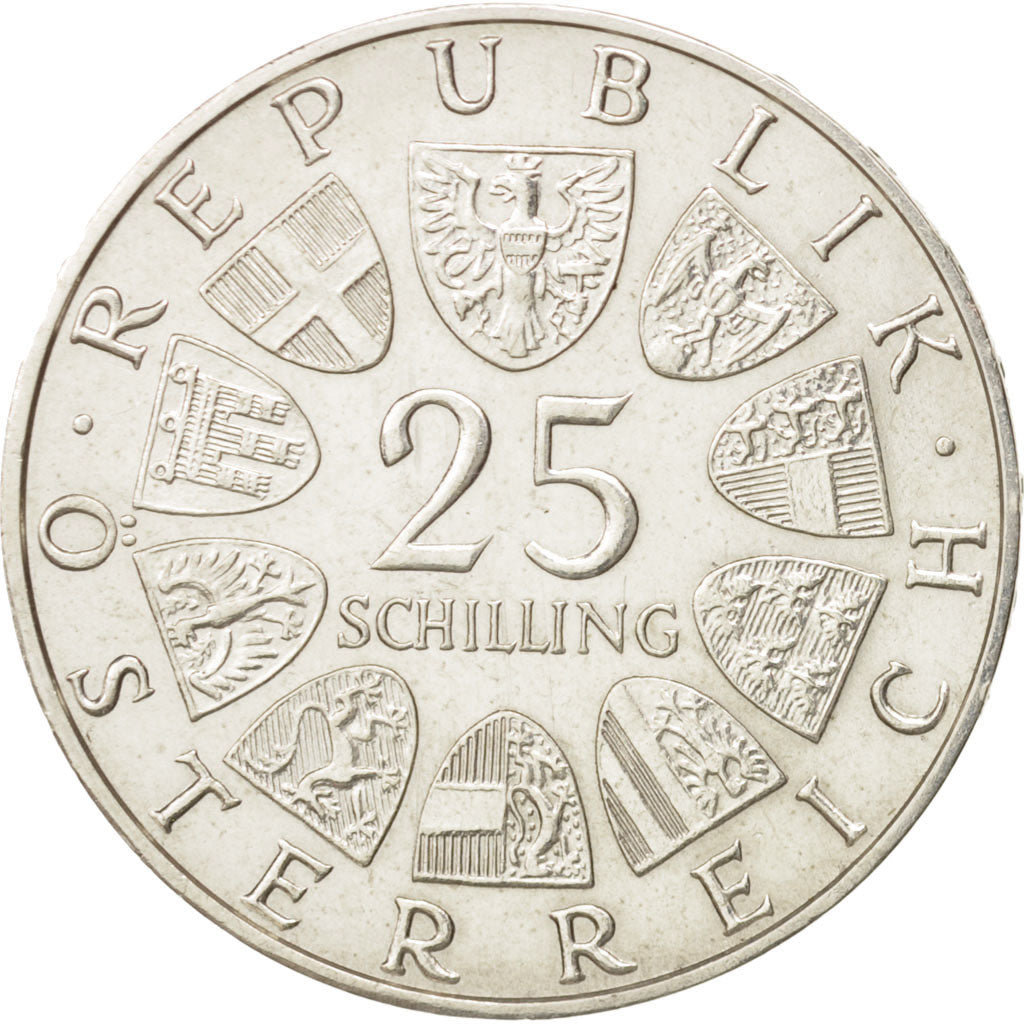Austria, 25 Schilling, 1971, AU(50-53), Silver, KM:2910