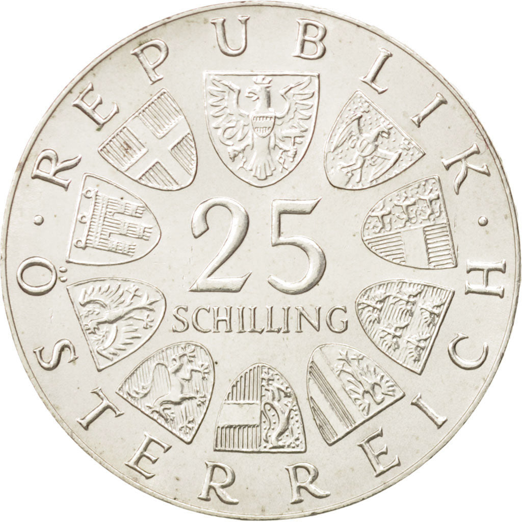 Austria, 25 Schilling, 1973, AU(55-58), Silver, KM:2915