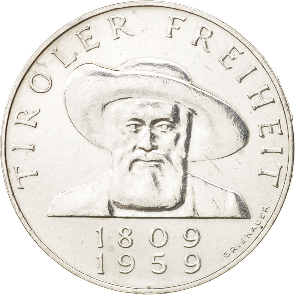 Austria, 50 Schilling, 1959, AU(50-53), Silver, KM:2888