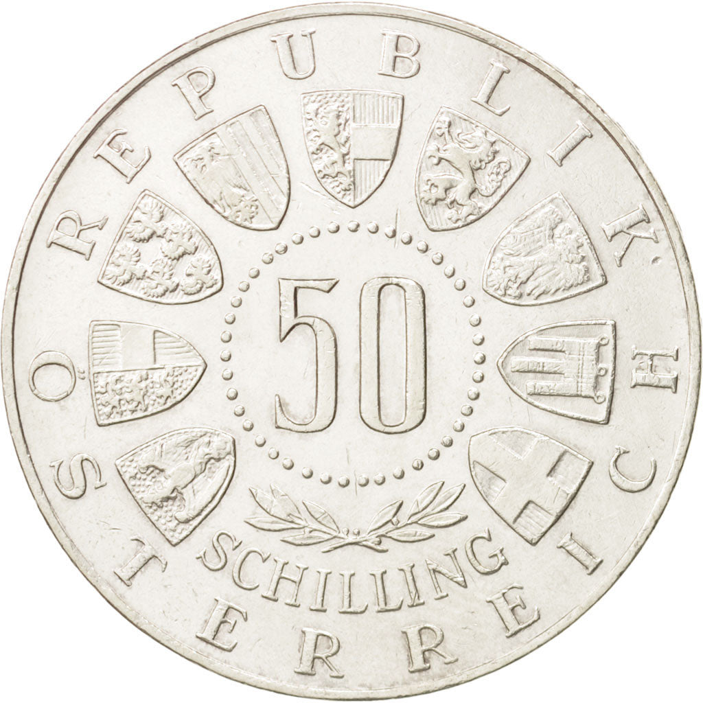 Austria, 50 Schilling, 1963, BB+, Argento, KM:2894