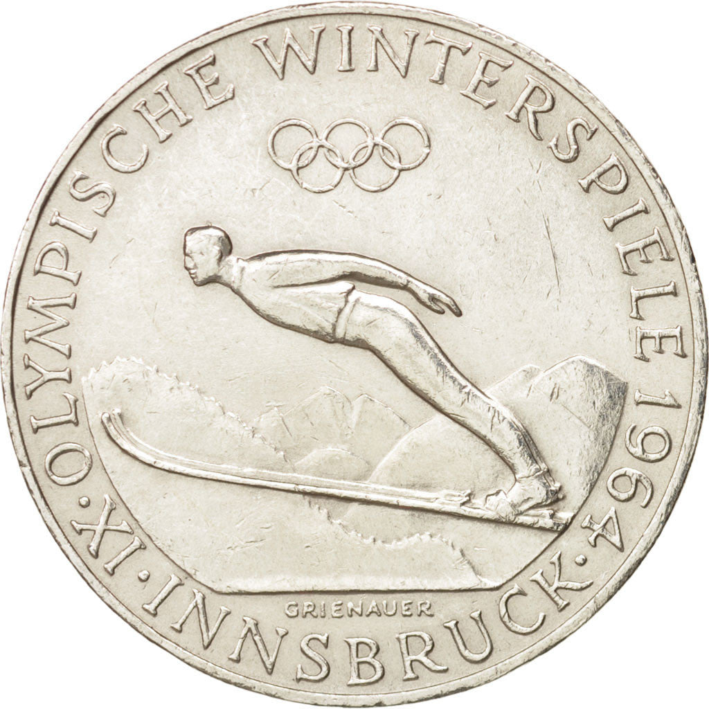 Coin, Austria, 50 Schilling, 1964, AU(55-58), Silver, KM:2896