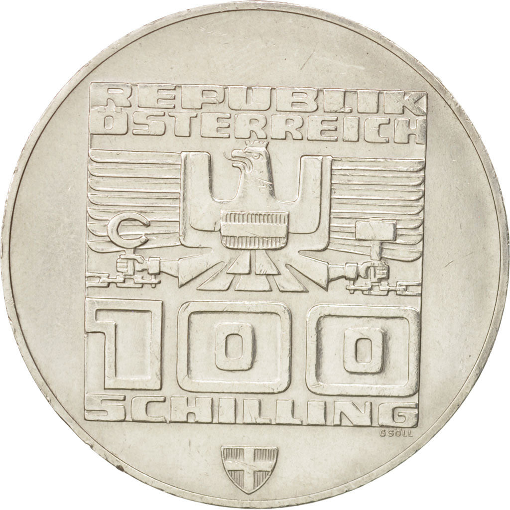 Austria, 100 Schilling, 1974, AU(50-53), Silver, KM:2929