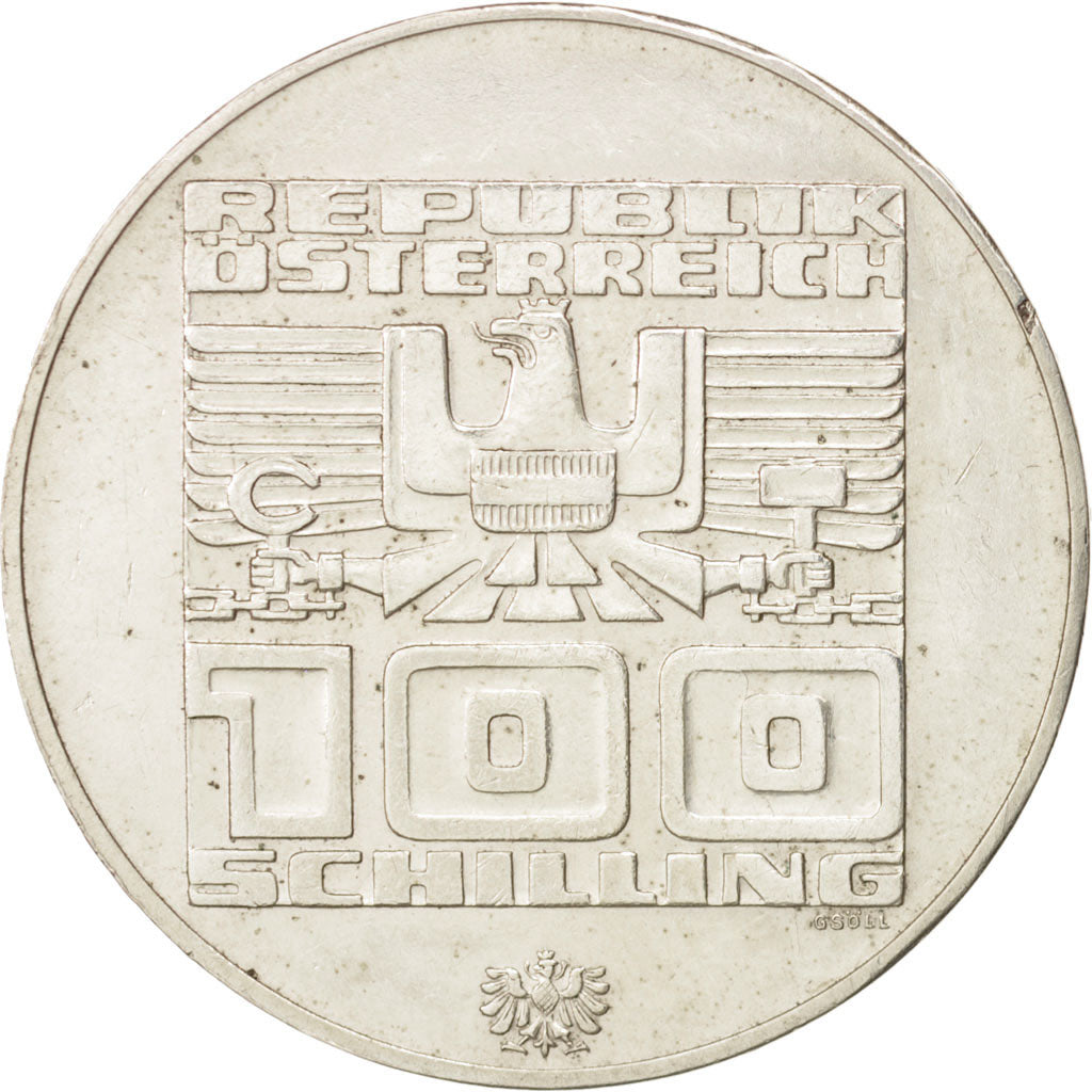 Coin, Austria, 100 Schilling, 1974, AU(50-53), Silver, KM:2926
