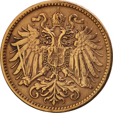 Austria, Franz Joseph I, 2 Heller, 1897, AU(50-53), Bronze, KM:2801