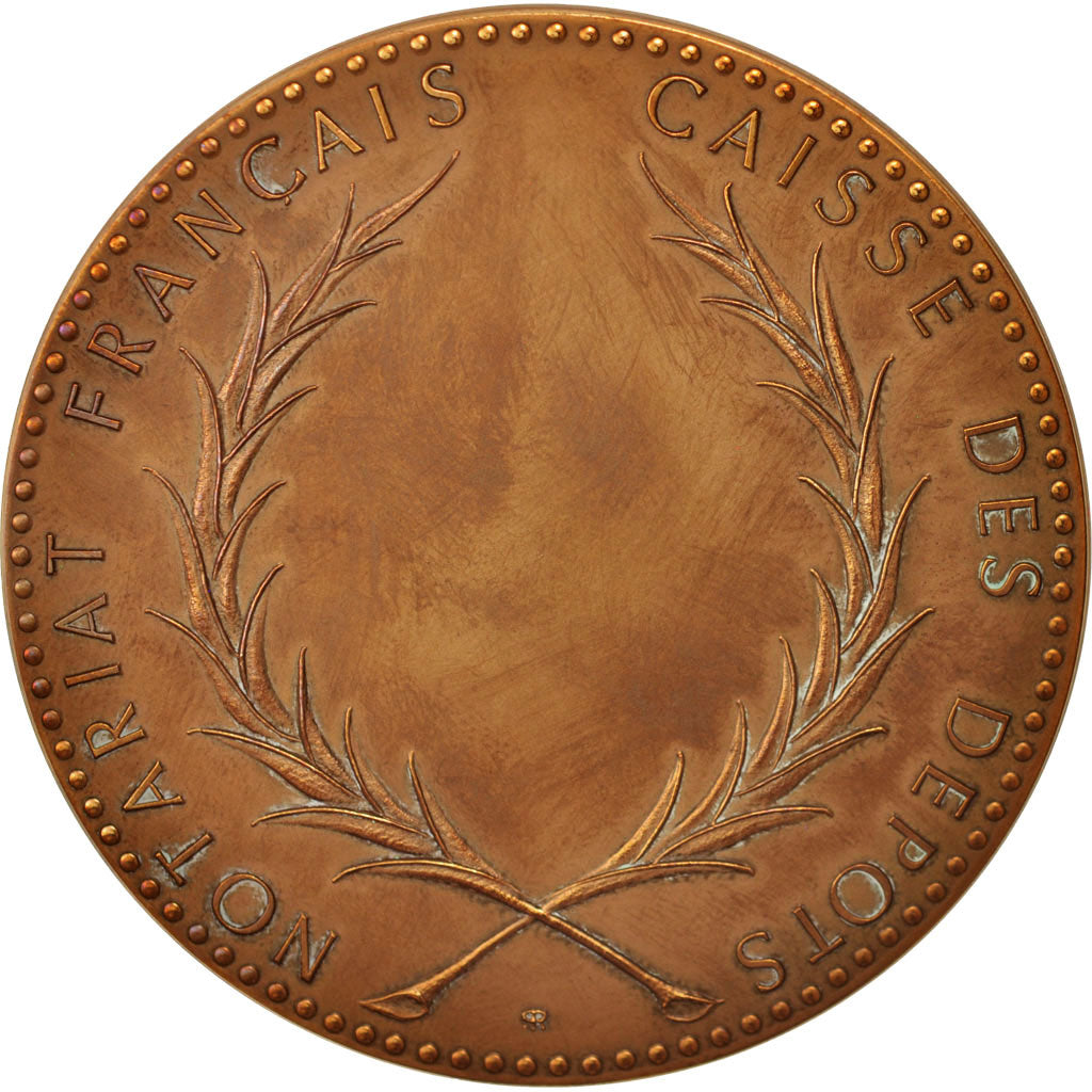 France, Medal, Notariat Français, Caisse des Dépôts, Solon, History, 1973