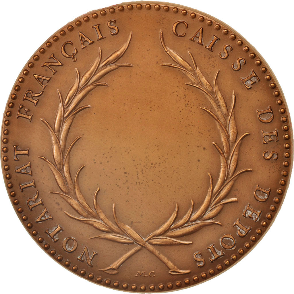 Francia, Medal, Notariat Français, Caisse des Dépôts, Jacques Cujas, History