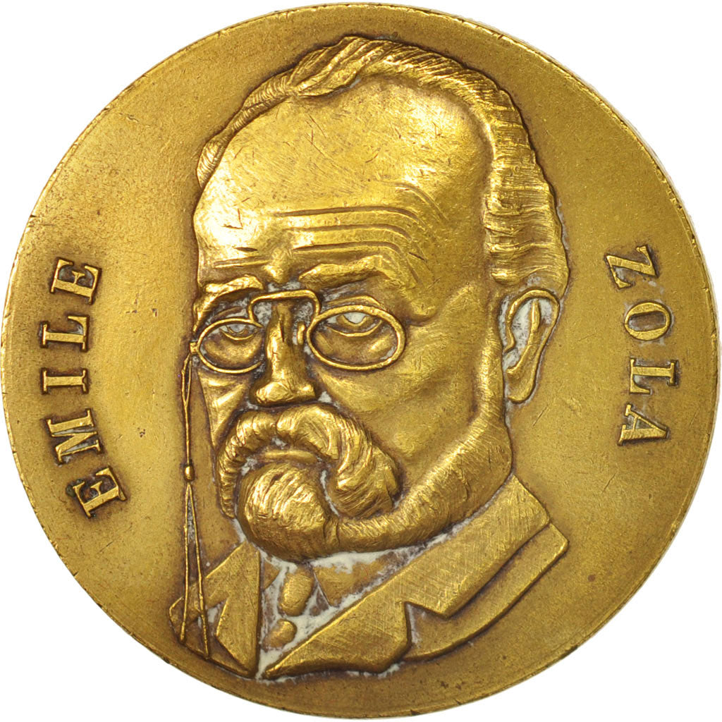 Frankreich, Medal, Cercle du Bibliophile, Emile Zola, Arts & Culture, VZ, Bronze
