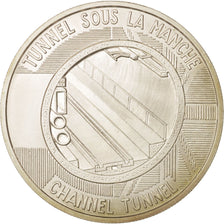France, Medal, Channel Tunnel, First Junction, History, 1990, MS(63), Silver, 40