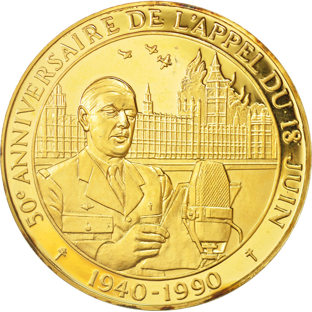 France, Medal, 100e anniversaire de la naissance de Charles de Gaulle, History