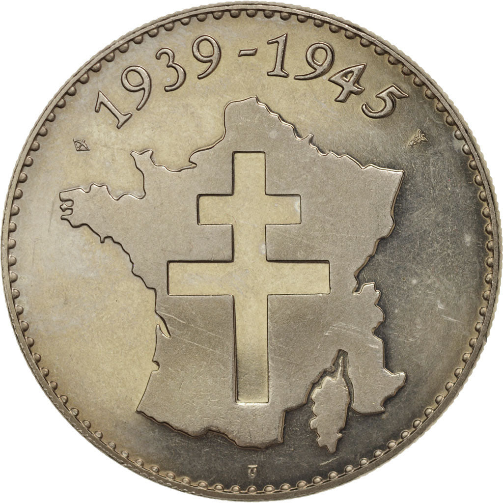 France, Medal, Débarquement de Normandie, History, Jimenez, AU(55-58), Nickel