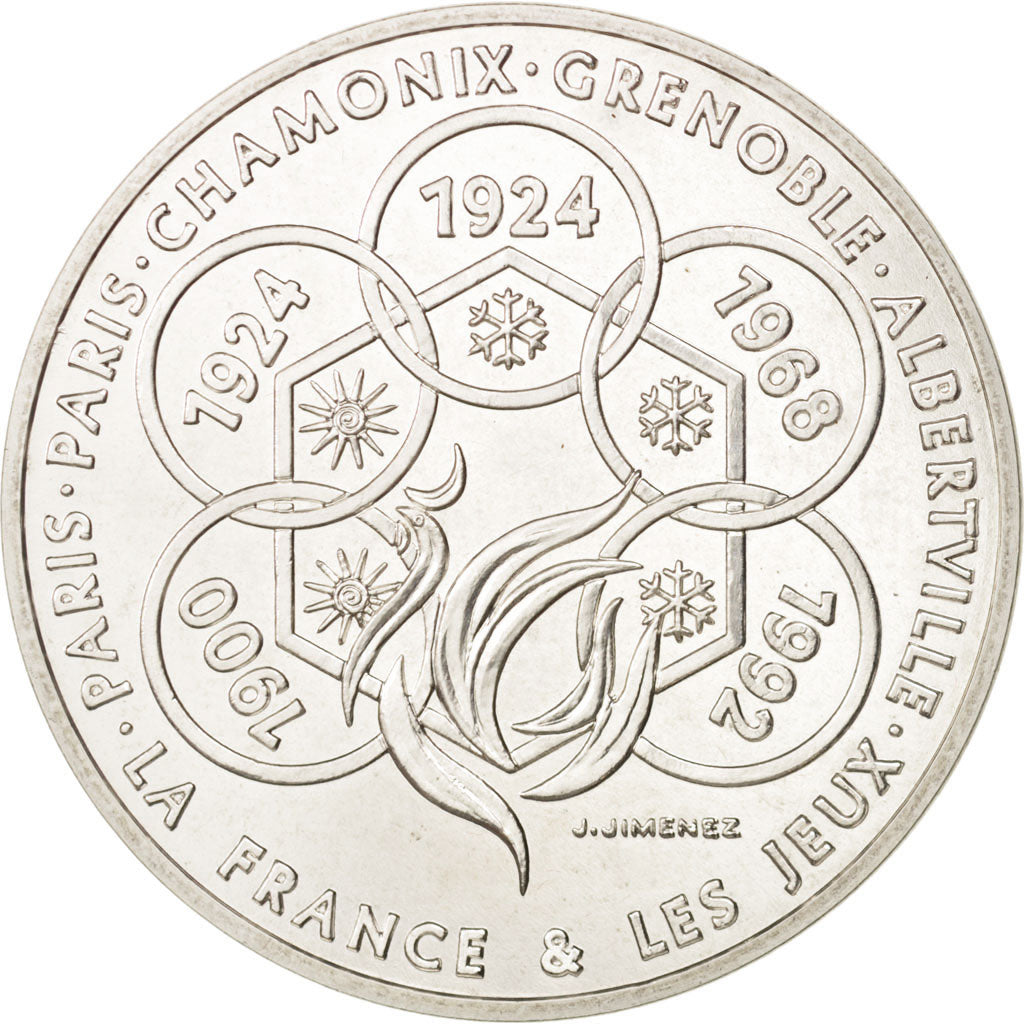 France, Medal, Monnaie de Paris, Jeux d'Albertville de 1992