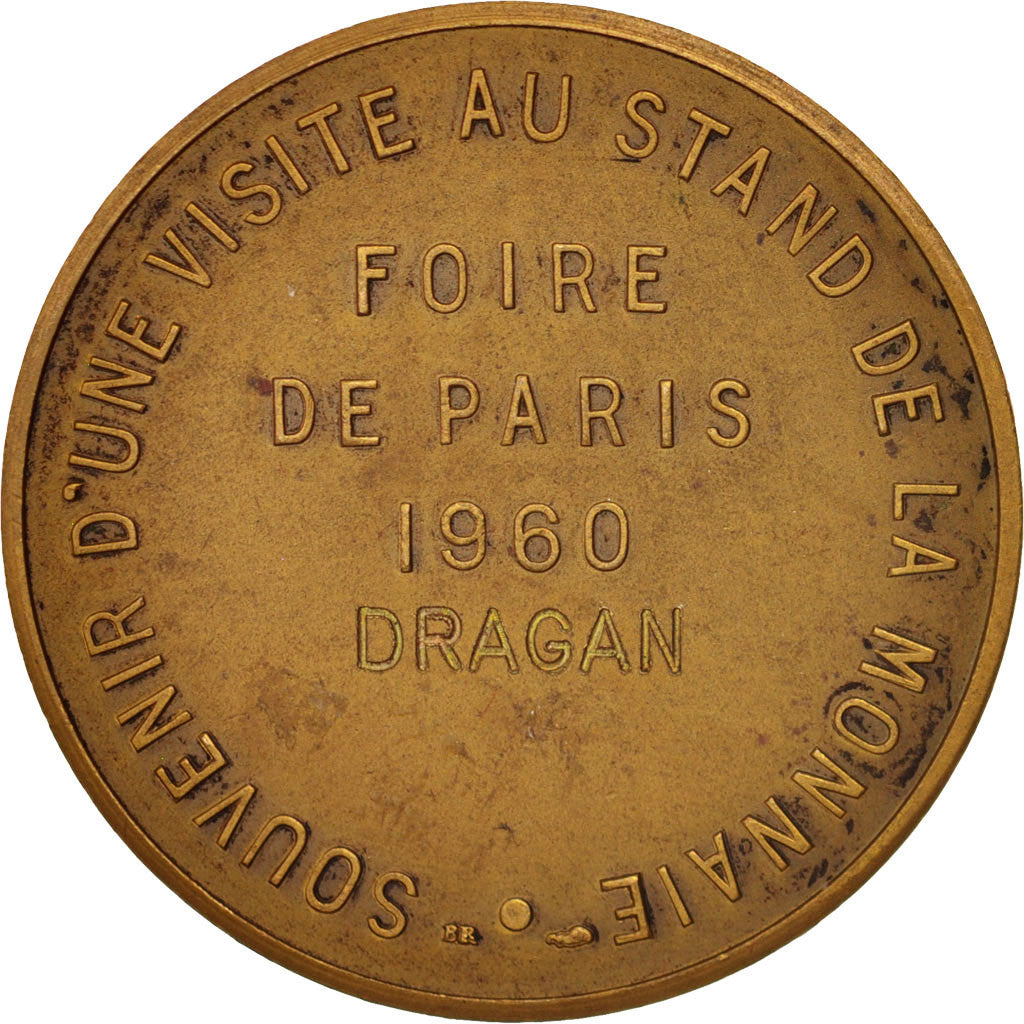 France, Medal, Souvenir d'une visite au stand de la Monnaie, Arts & Culture