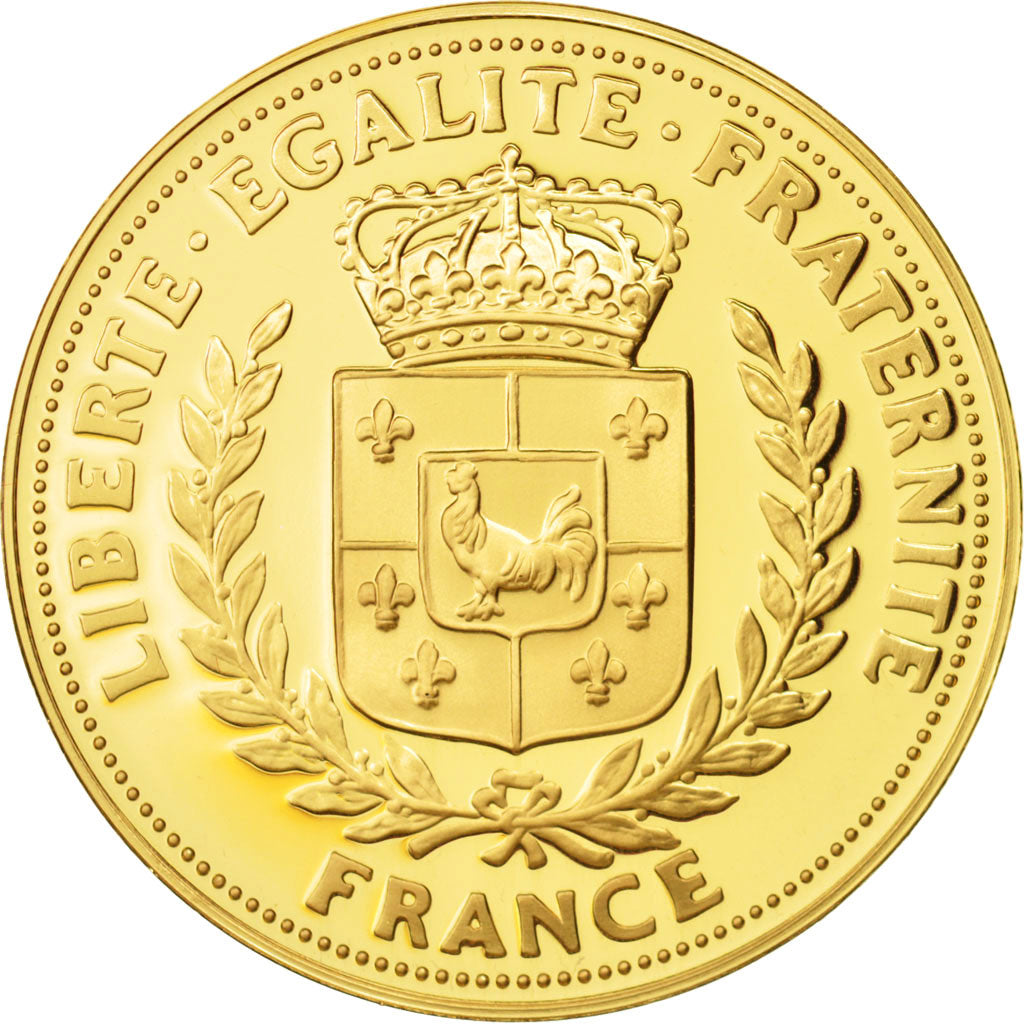 France, Medal, Victor Hugo, History, MS(63), Vermeil, 40