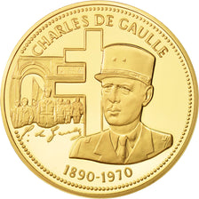 France, Medal, Charles De Gaulle, History, MS(63), Vermeil, 40