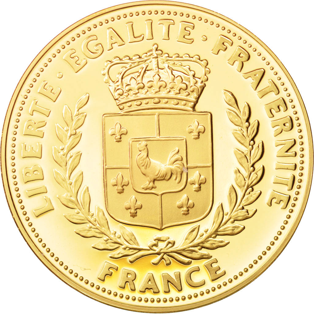 France, Medal, Claude Monet, History, MS(63), Vermeil