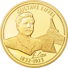 France, Medal, Gustave Eiffel, History, MS(63), Vermeil, 40